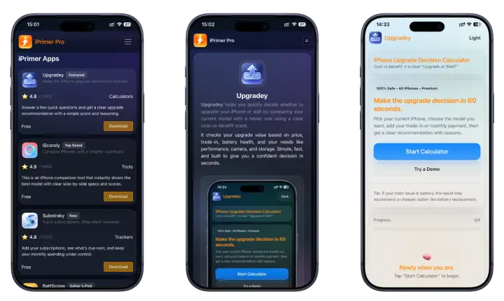 iPrimer Productivity Appstore with Upgradey