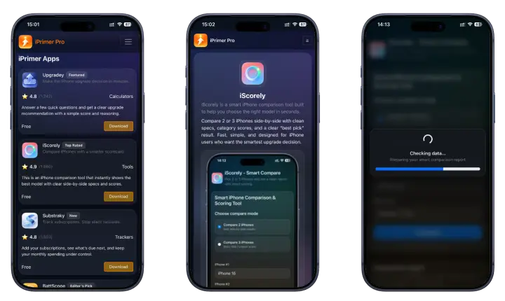 iPrimer Productivity Appstore with iScorely