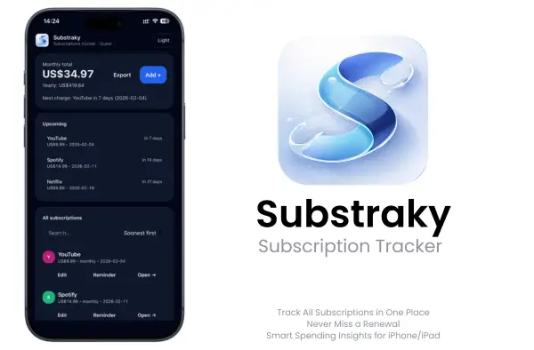 Substraky — Subscription Tracker